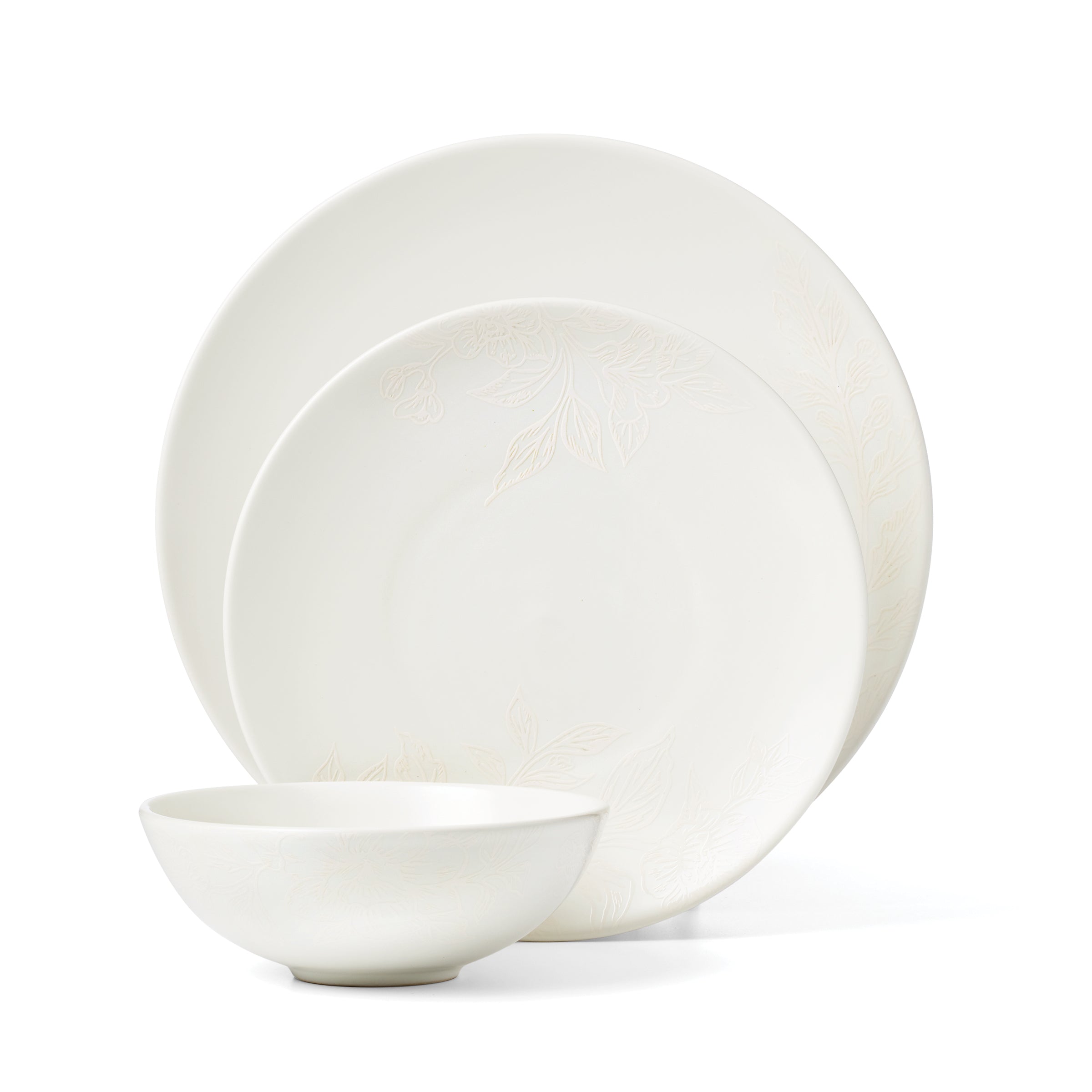 Lenox Heritage Lenox Heritage Roseto White 12-Piece Dinnerware Set - Image 2