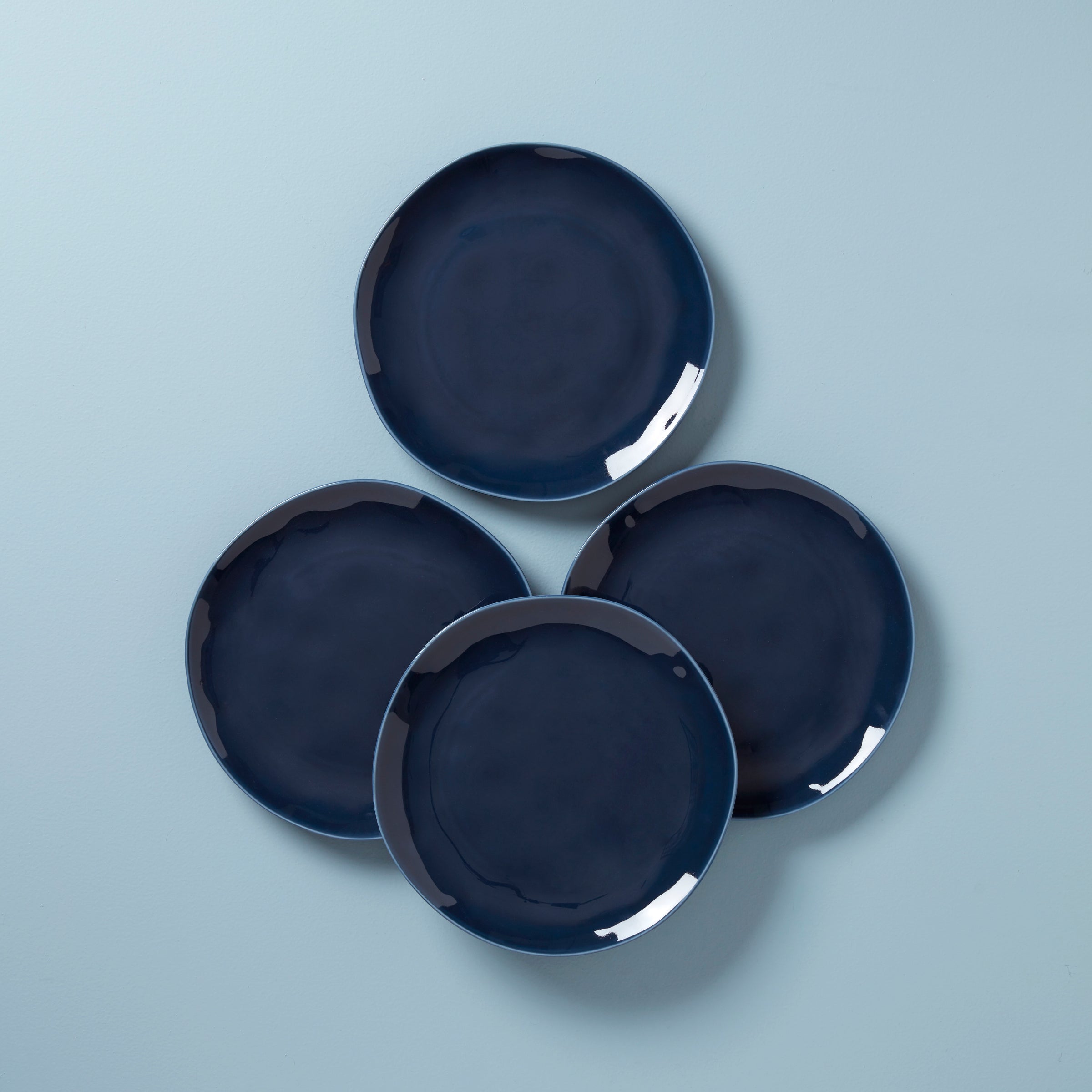Lenox Heritage Lenox Heritage Bay Colors Blue Dinner Plates, Set of 4