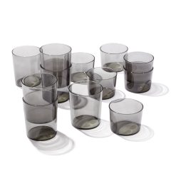 Lenox Heritage Lenox Heritage Stackables Smoke Short & Tall Glasses 12-Piece Set
