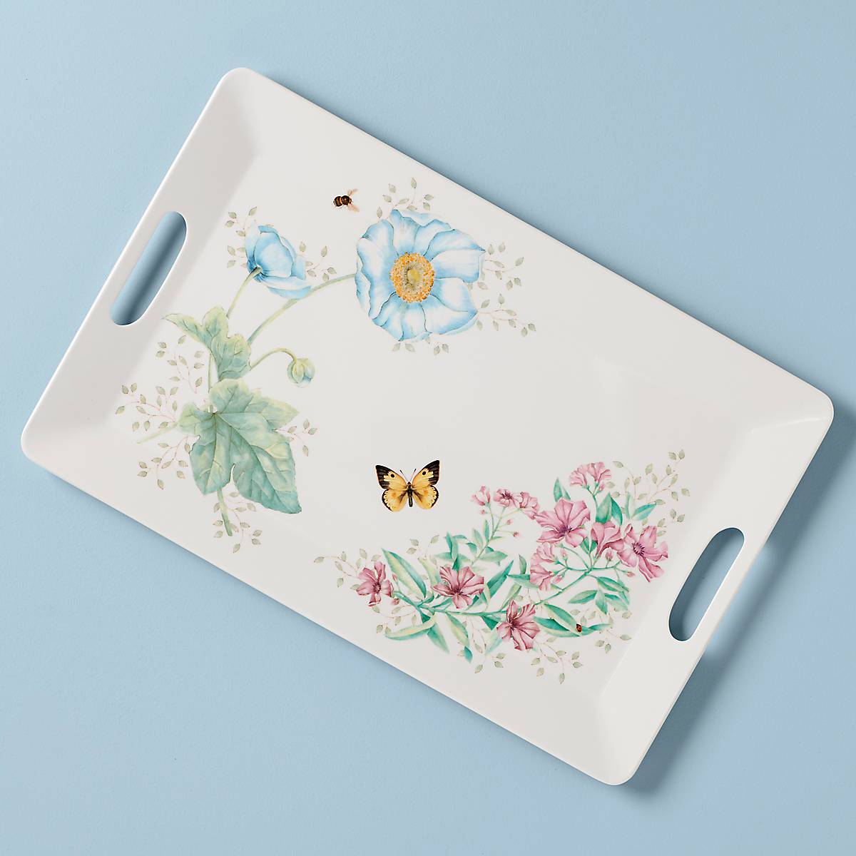 Lenox Heritage Lenox Heritage Butterfly Meadow Melamine Handled Tray