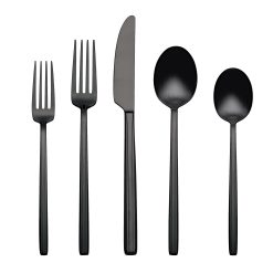Lenox Heritage Lenox Heritage Dean Black Satin 20-Piece Flatware Set