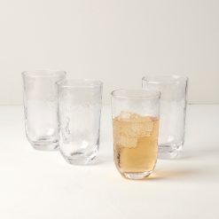 Lenox Heritage Lenox Heritage Homespun Clear Tall Tumbler - Set Of 4