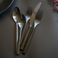 Alternative view of Lenox Heritage Lenox Heritage Gilda Black Satin 20-Piece Flatware Set