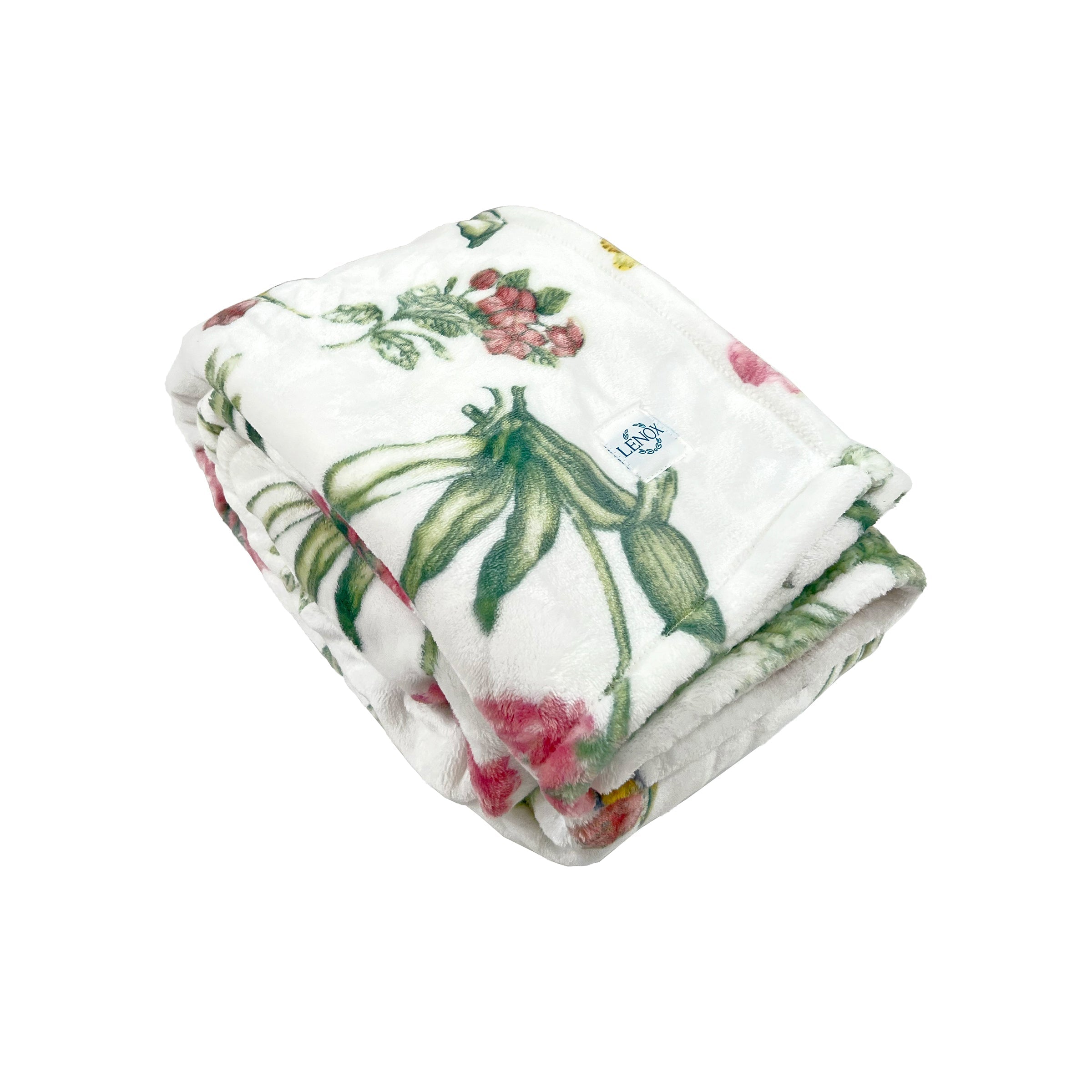 Lenox Heritage Lenox Heritage Butterfly Meadow Bloom Pink Throw Blanket - Image 3