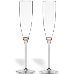 Lenox Heritage Lenox Heritage Rosy Glow 2-Piece Champagne Flute Set