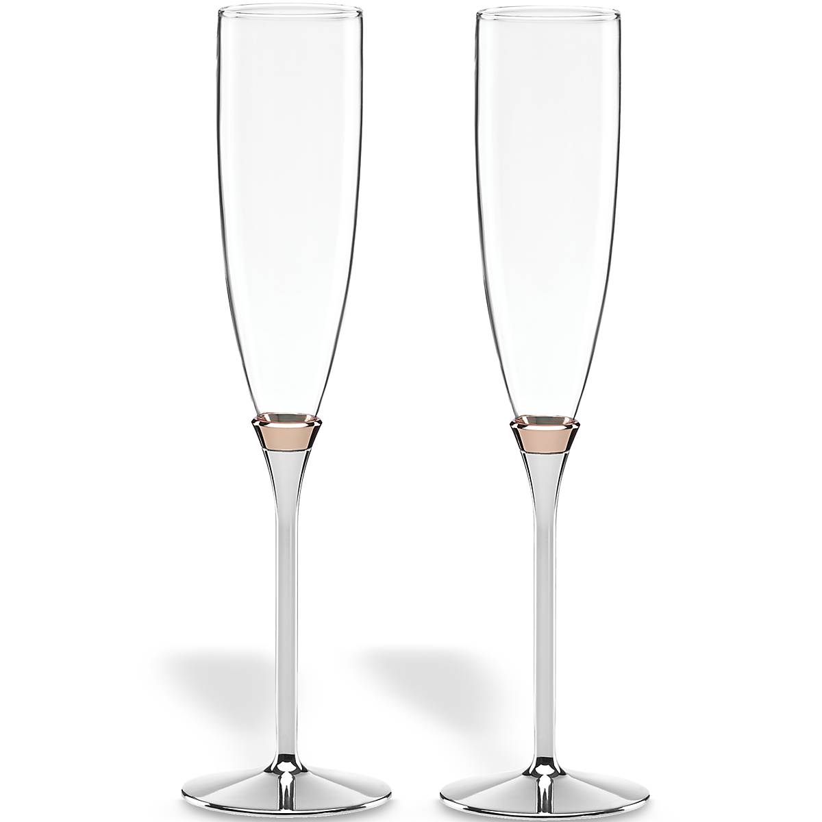 Lenox Heritage Lenox Heritage Rosy Glow 2-Piece Champagne Flute Set