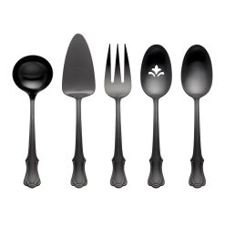 Lenox Heritage Lenox Heritage James Street Black Satin 5-Piece Hostess Set