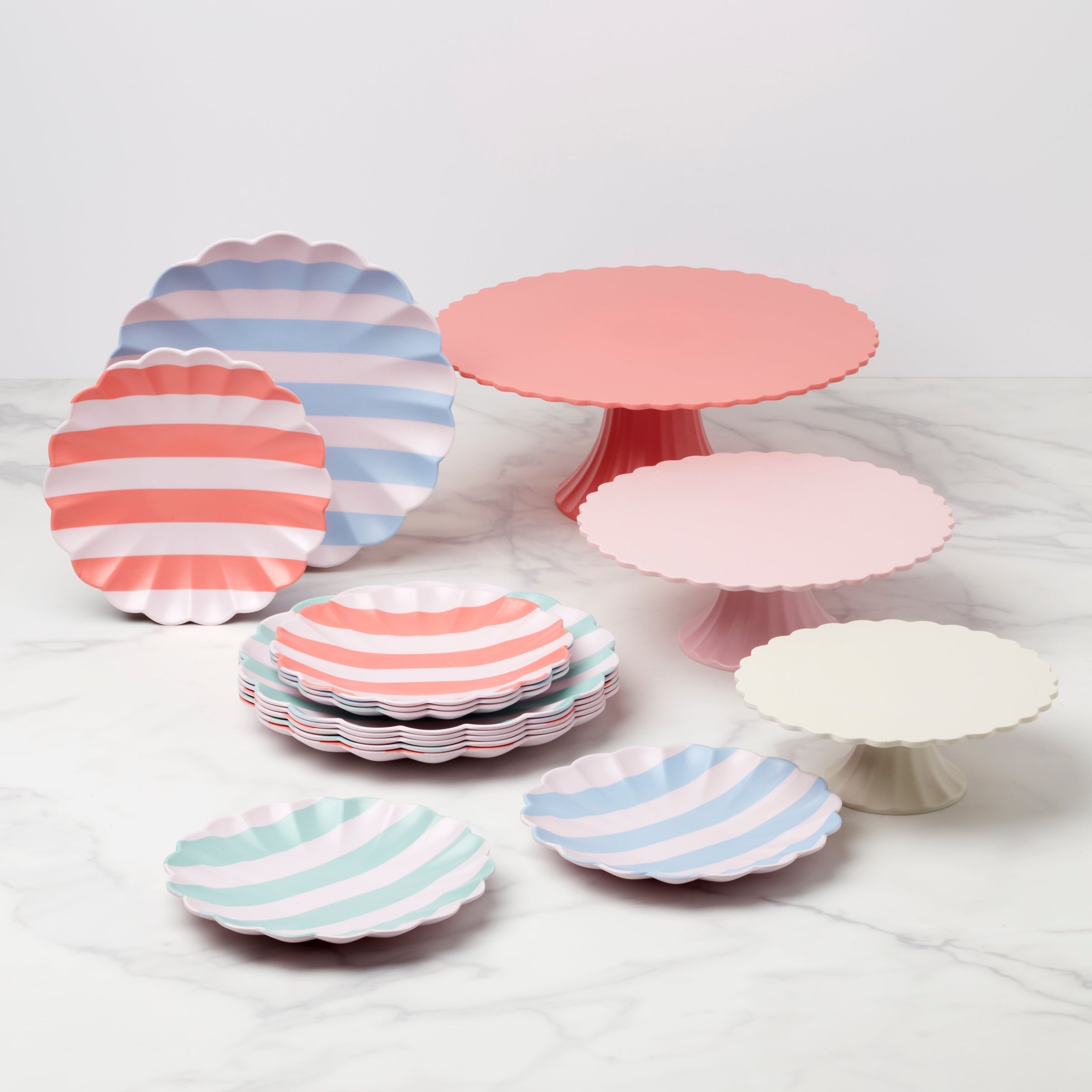 Lenox Heritage Lenox Heritage Stripey Assorted Bamboo Small Plates, Set of 6 - Image 9