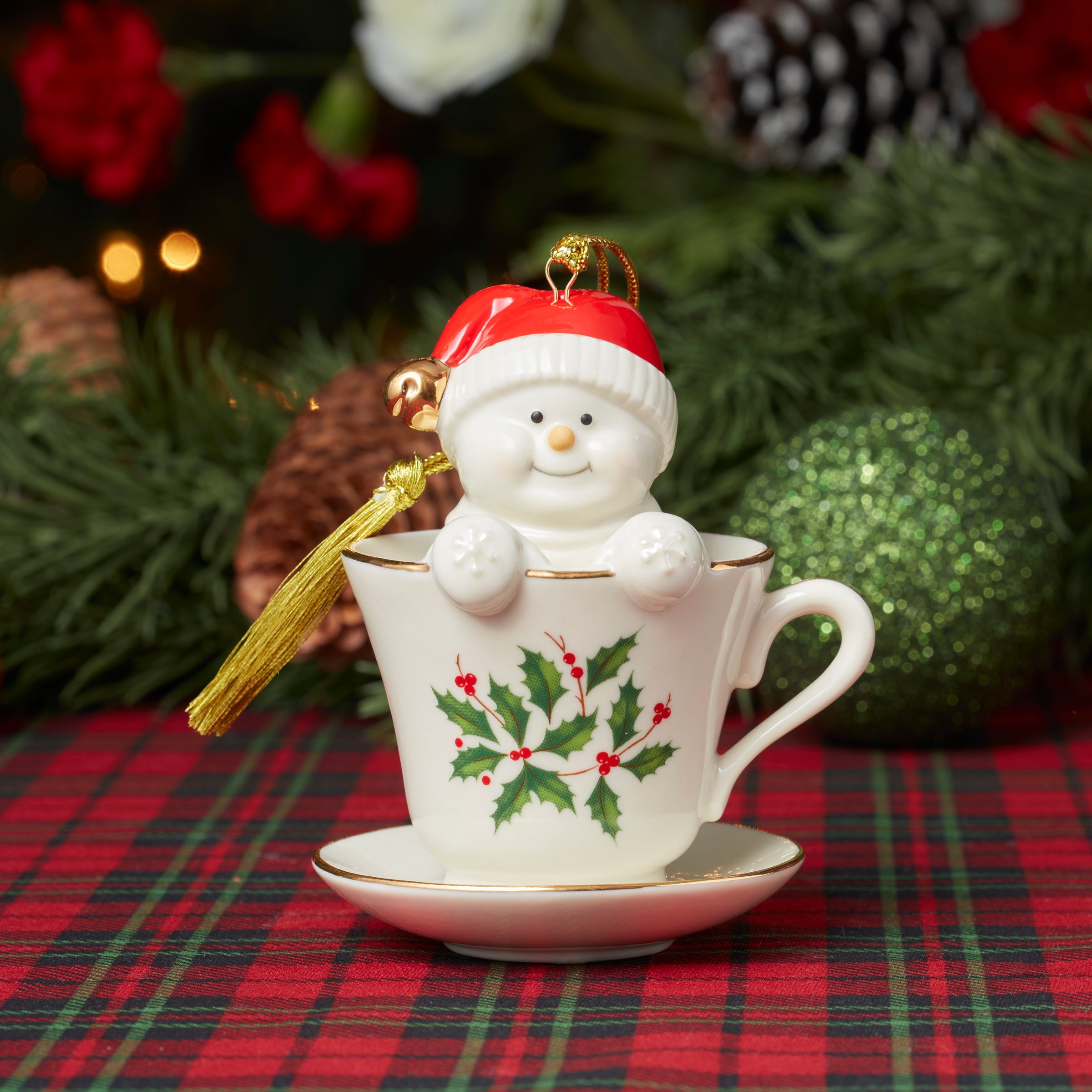 Lenox Heritage Lenox Heritage Coffee Tea & Me Snowman Ornament - Image 4