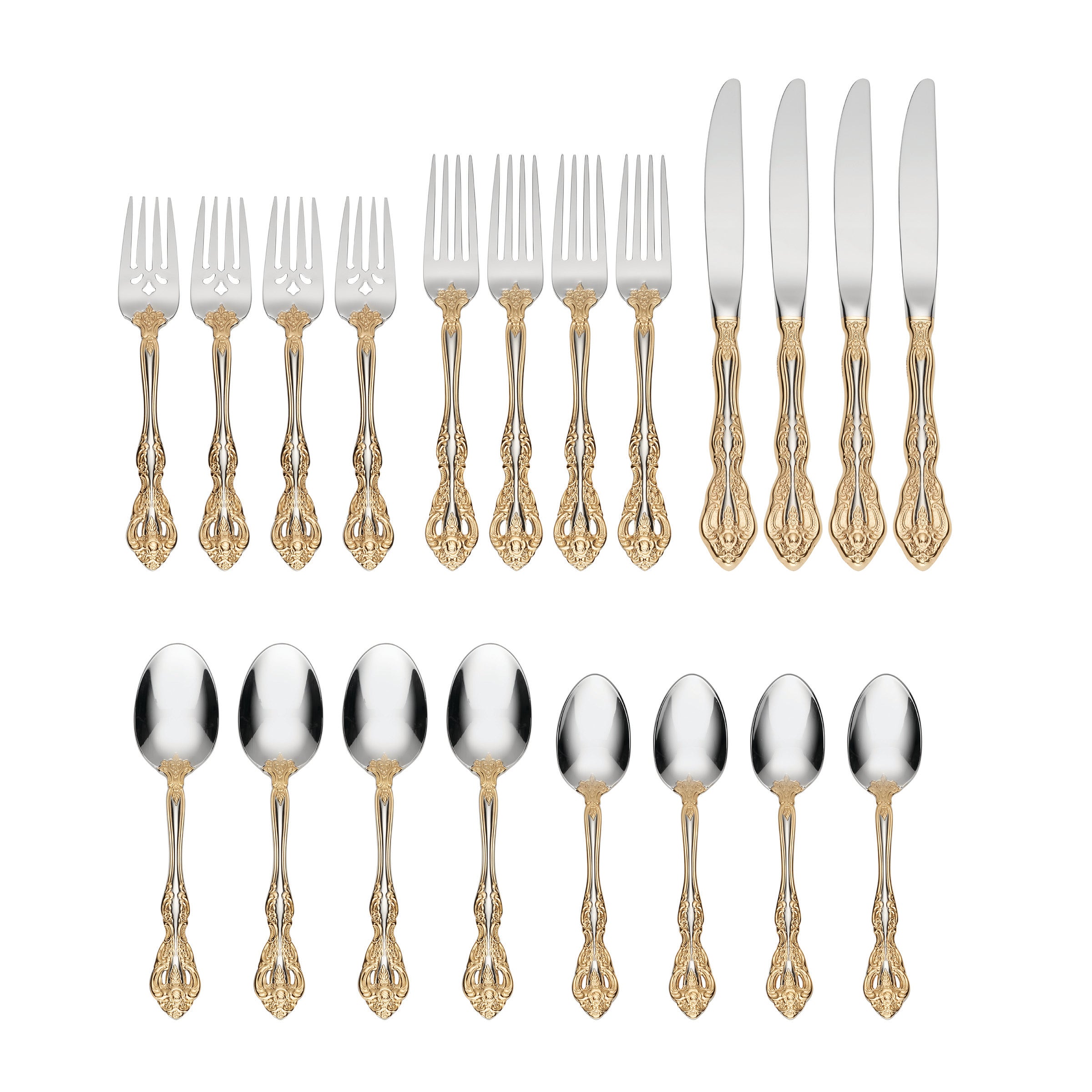 Lenox Heritage Lenox Heritage Golden Michelangelo 20-Piece Flatware Set - Image 4