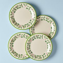 Lenox Heritage Lenox Heritage Holiday Melamine Dinner Plates, Set of 4