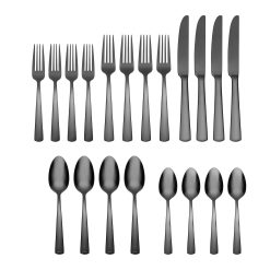 Alternative view of Lenox Heritage Lenox Heritage Aptitude Midnight Glossy 20-Piece Flatware Set