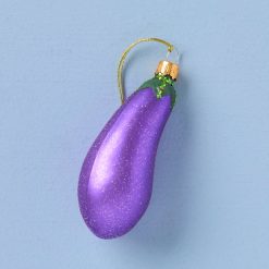 Lenox Heritage Lenox Heritage Retro Blown Glass Eggplant Ornament