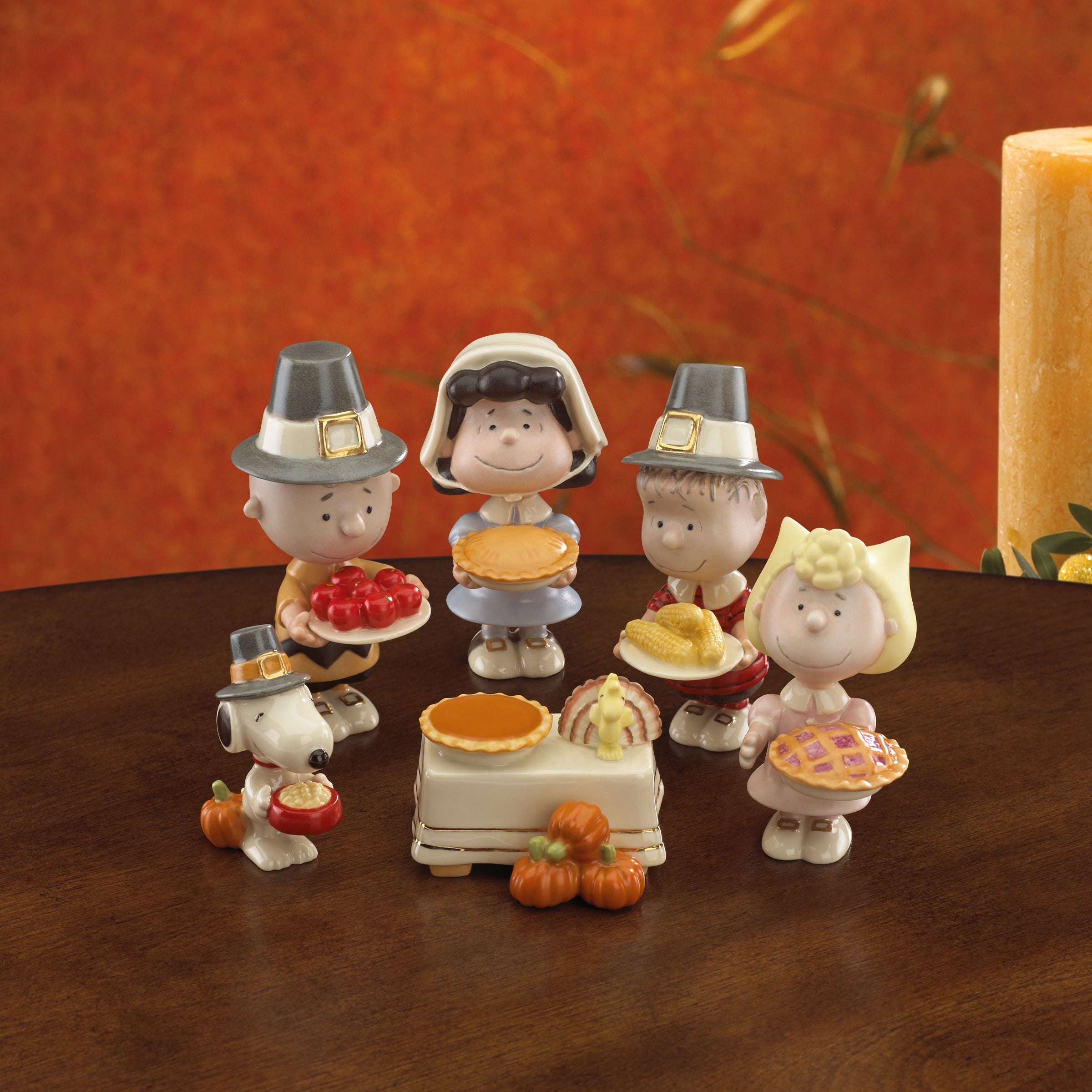 Lenox Heritage Lenox Heritage Peanuts Thanksgiving 6-Piece Figurine Set - Image 4