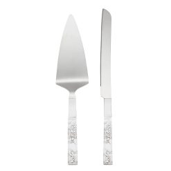 Lenox Heritage Lenox Heritage Silver Peony 2-Piece Dessert Set