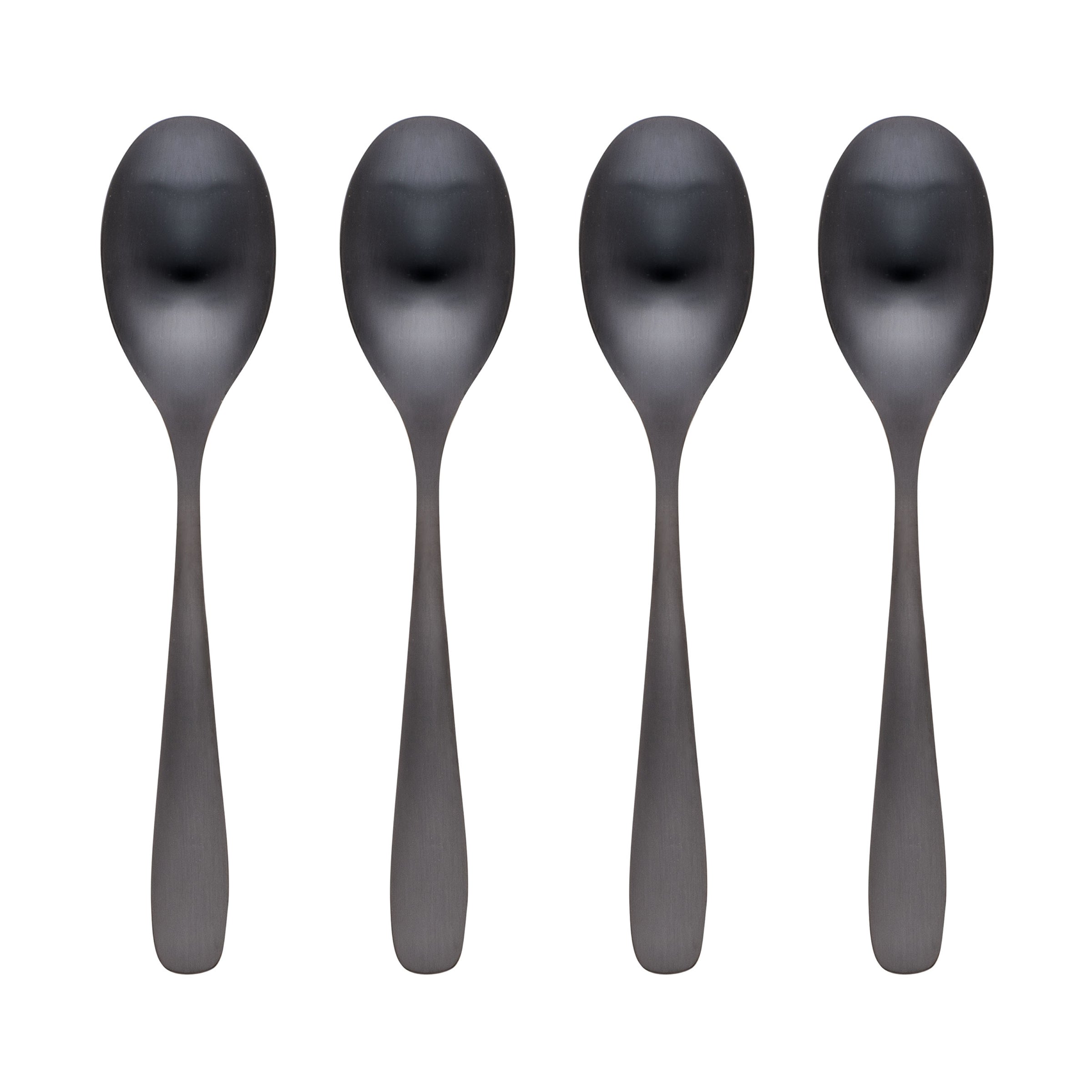 Lenox Heritage Lenox Heritage Eliana Black Satin Dinner Spoons, Set of 4