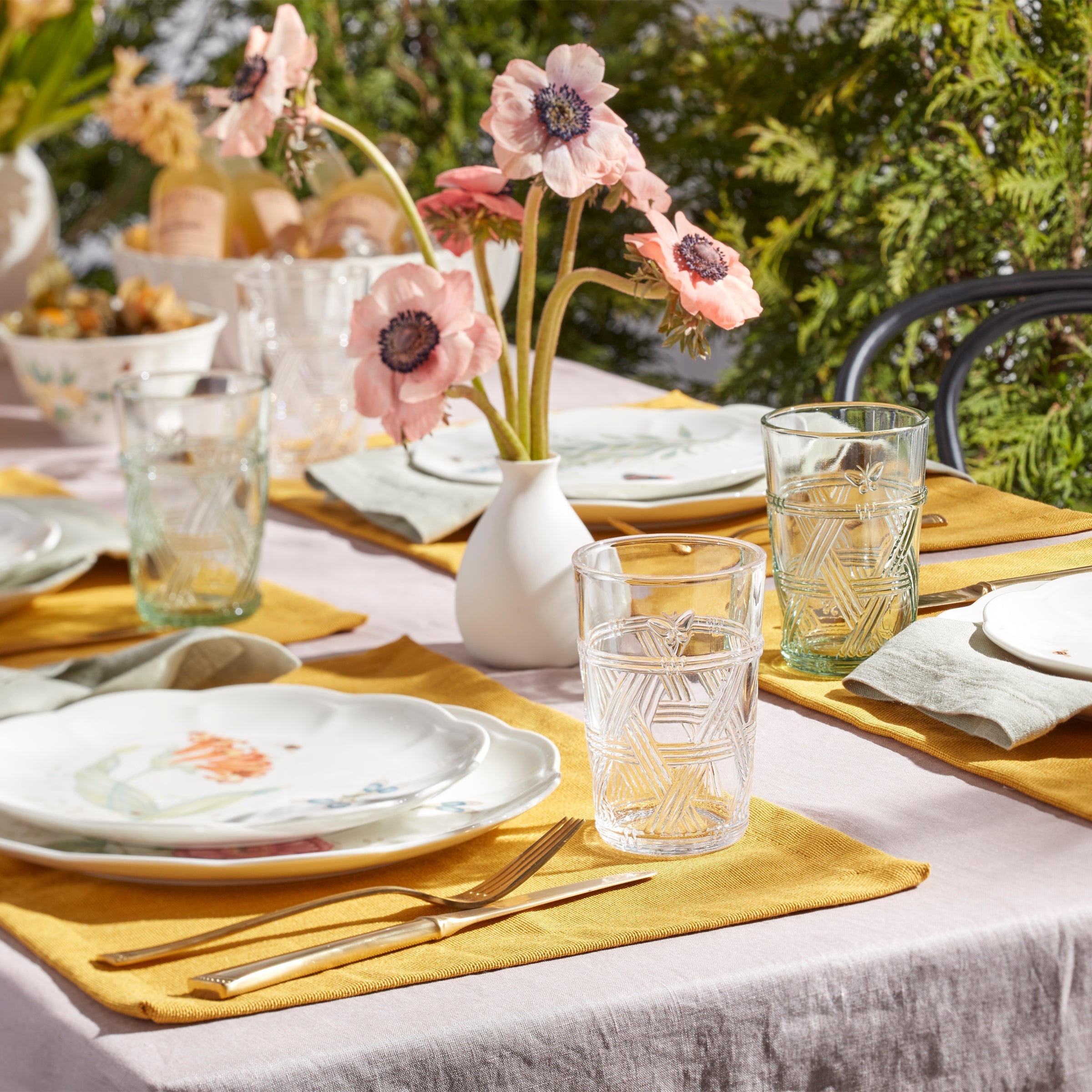 Lenox Heritage Lenox Heritage Butterfly Meadow Clear Tall Glasses, Set of 4 - Image 3