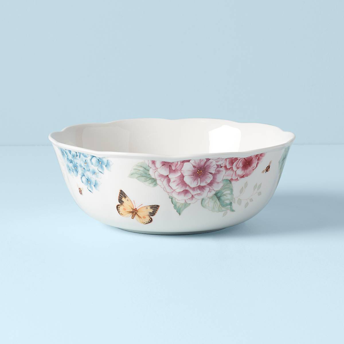 Lenox Heritage Lenox Heritage Butterfly Meadow Hydrangea Large Serving Bowl - Image 2