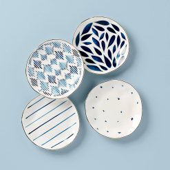 Lenox Heritage Lenox Heritage Blue Bay Tidbit Plates, Set of 4