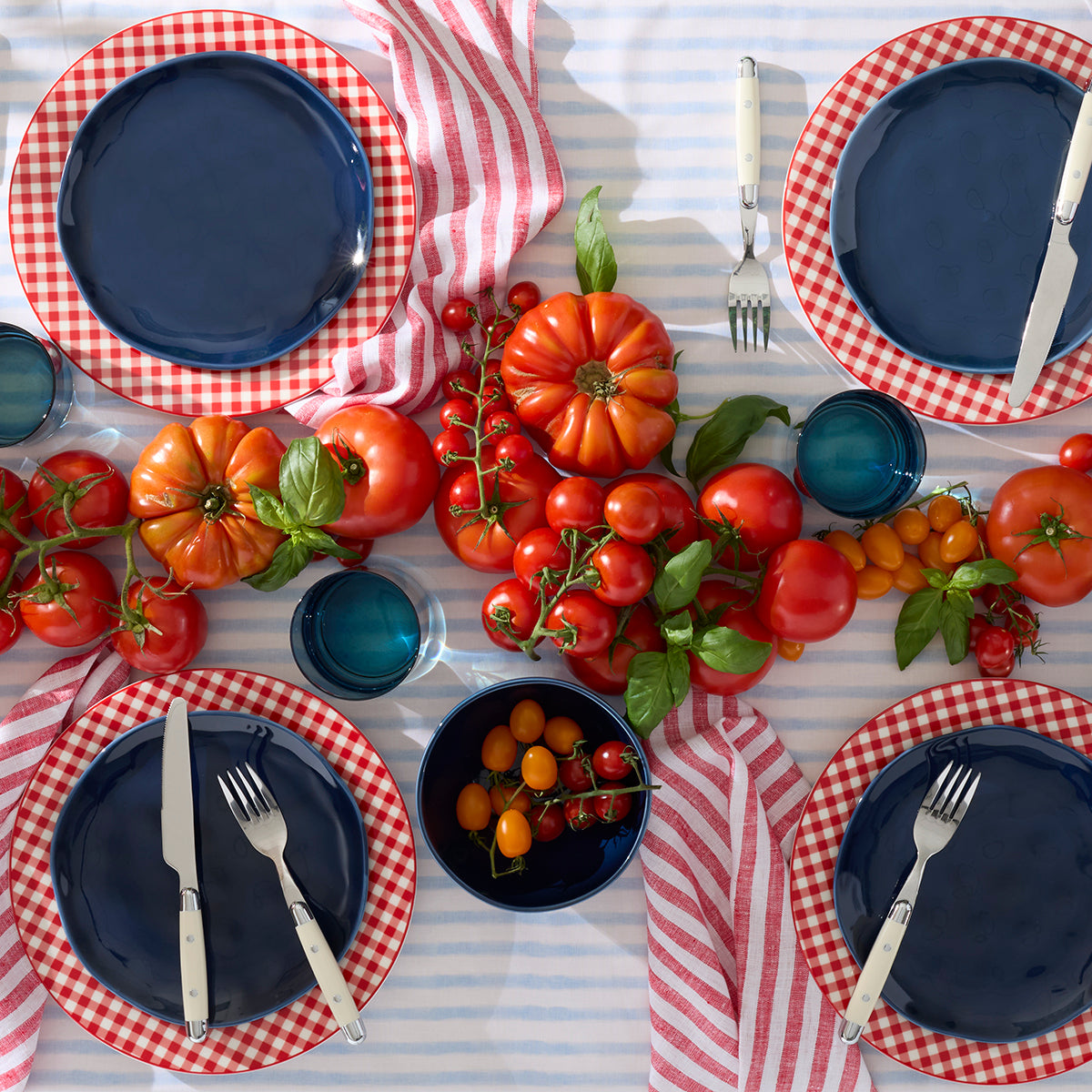 Lenox Heritage Lenox Heritage Gingham Red Dinner Plates, Set of 4 - Image 6