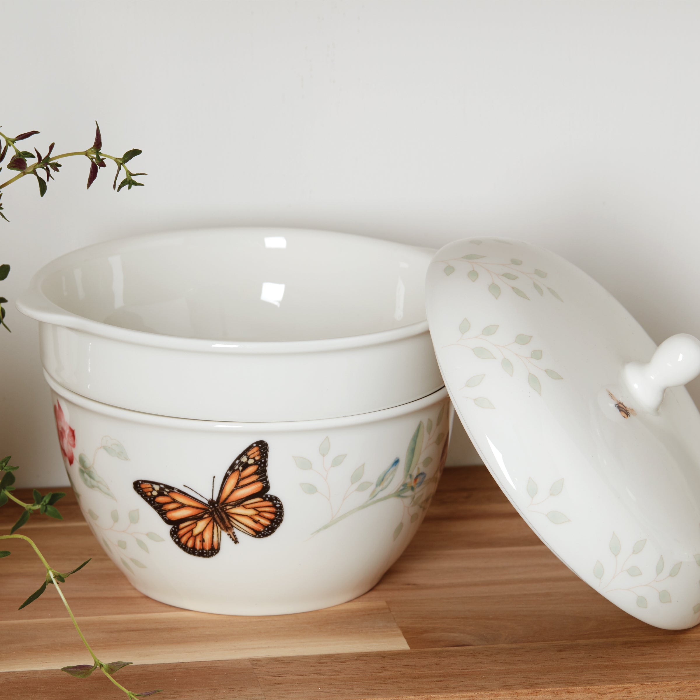 Lenox Heritage Lenox Heritage Butterfly Meadow 3-Piece Stackable Bowl Set - Image 5