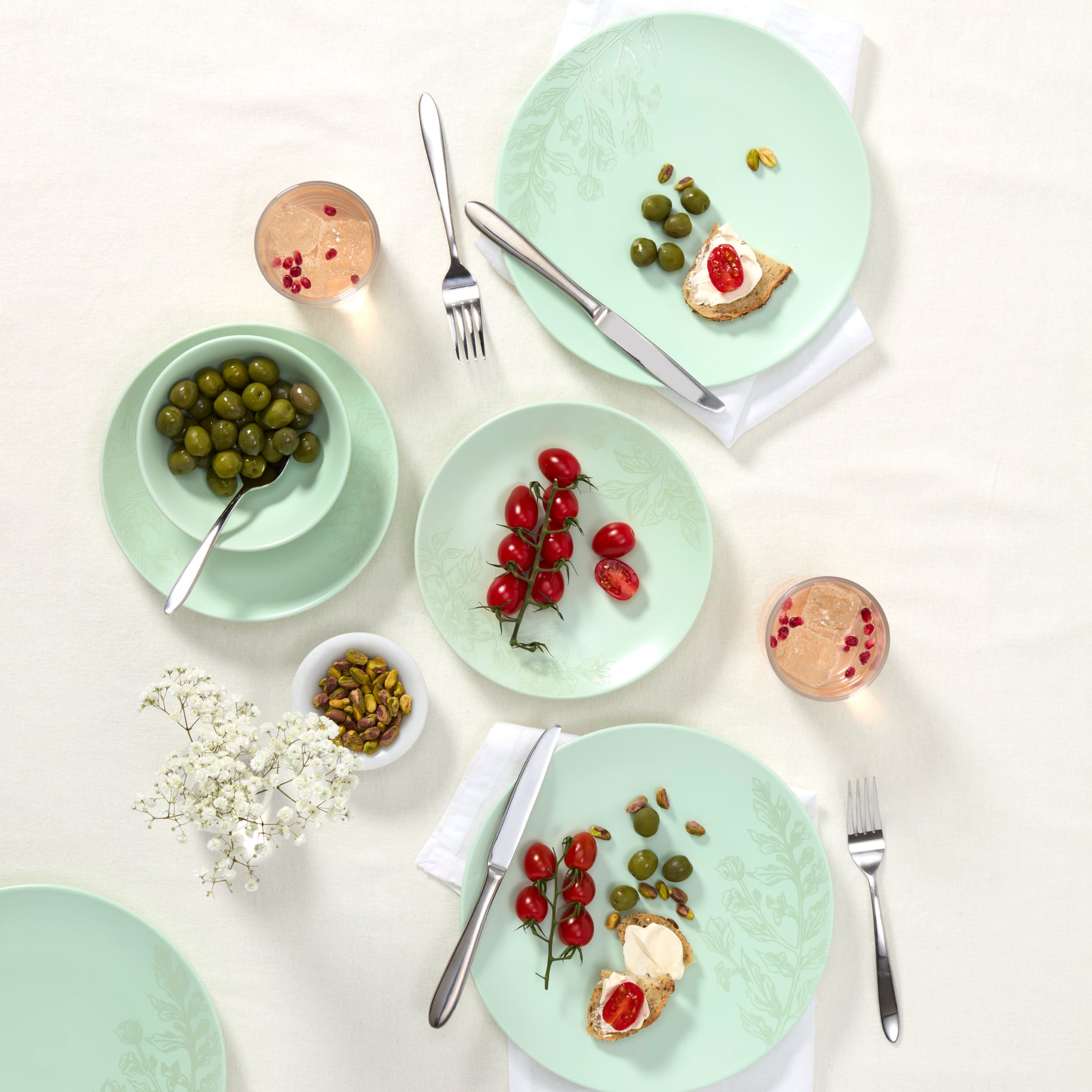 Lenox Heritage Lenox Heritage Roseto Soft Sage 12-Piece Dinnerware Set - Image 3