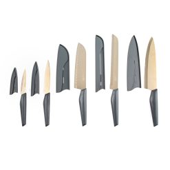 Lenox Heritage Lenox Heritage 10-Piece Cutlery Set in Grey and Champagne