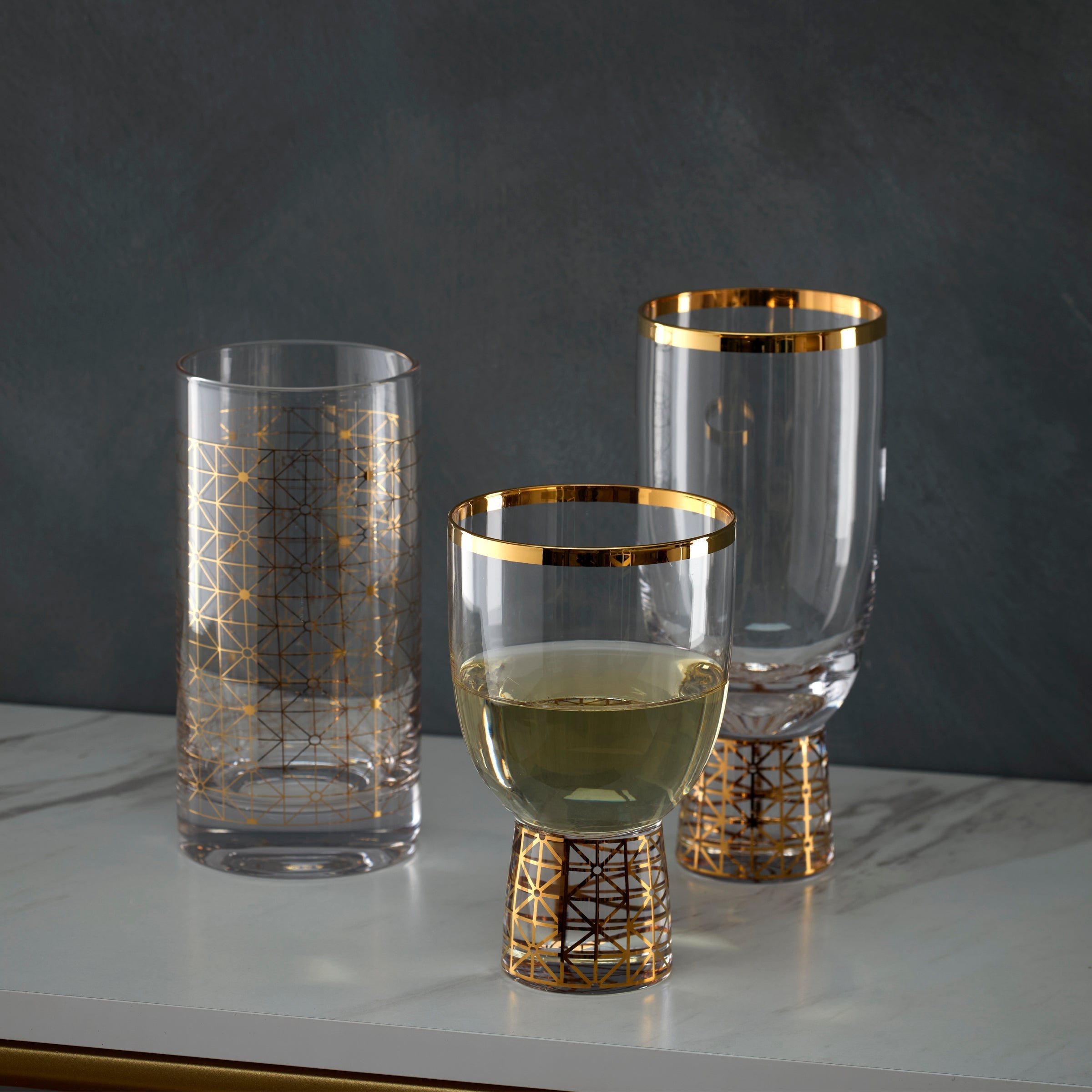 Lenox Heritage Lenox Heritage Tuscany Classics Gold Dust Highball Glasses, Set of 4 - Image 4