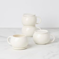 Lenox Heritage Lenox Heritage Quirk Mugs with Coaster, Set of 4