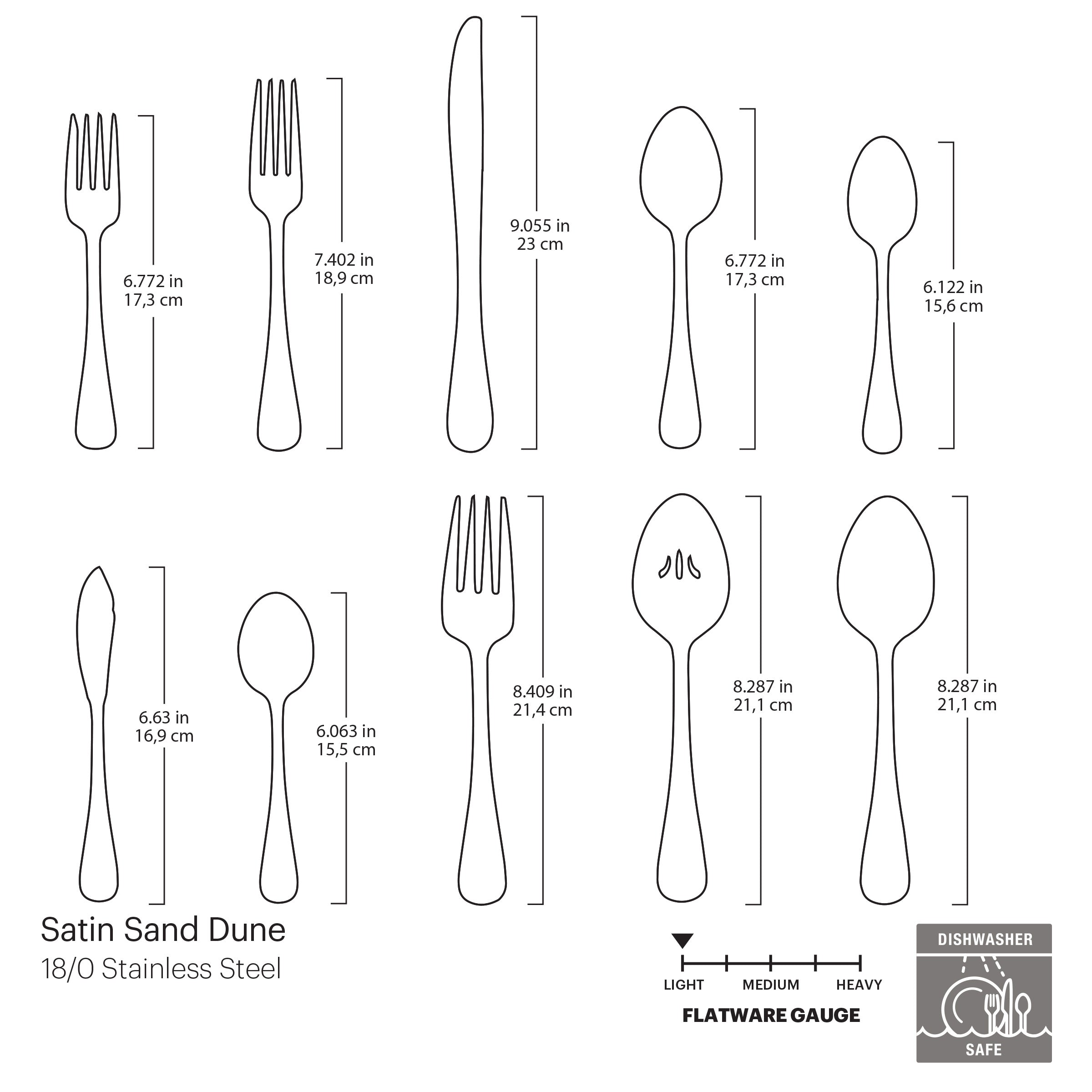 Lenox Heritage Lenox Heritage Satin Sand Dune 45-Piece Flatware Set - Image 3