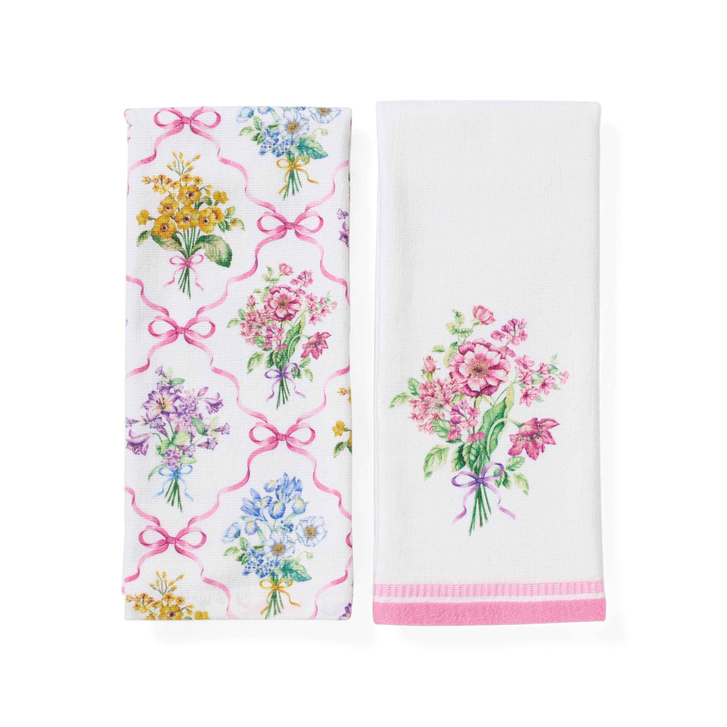 Lenox Heritage Lenox Heritage Bouquet Ribbon Kitchen Towels, Set of 2