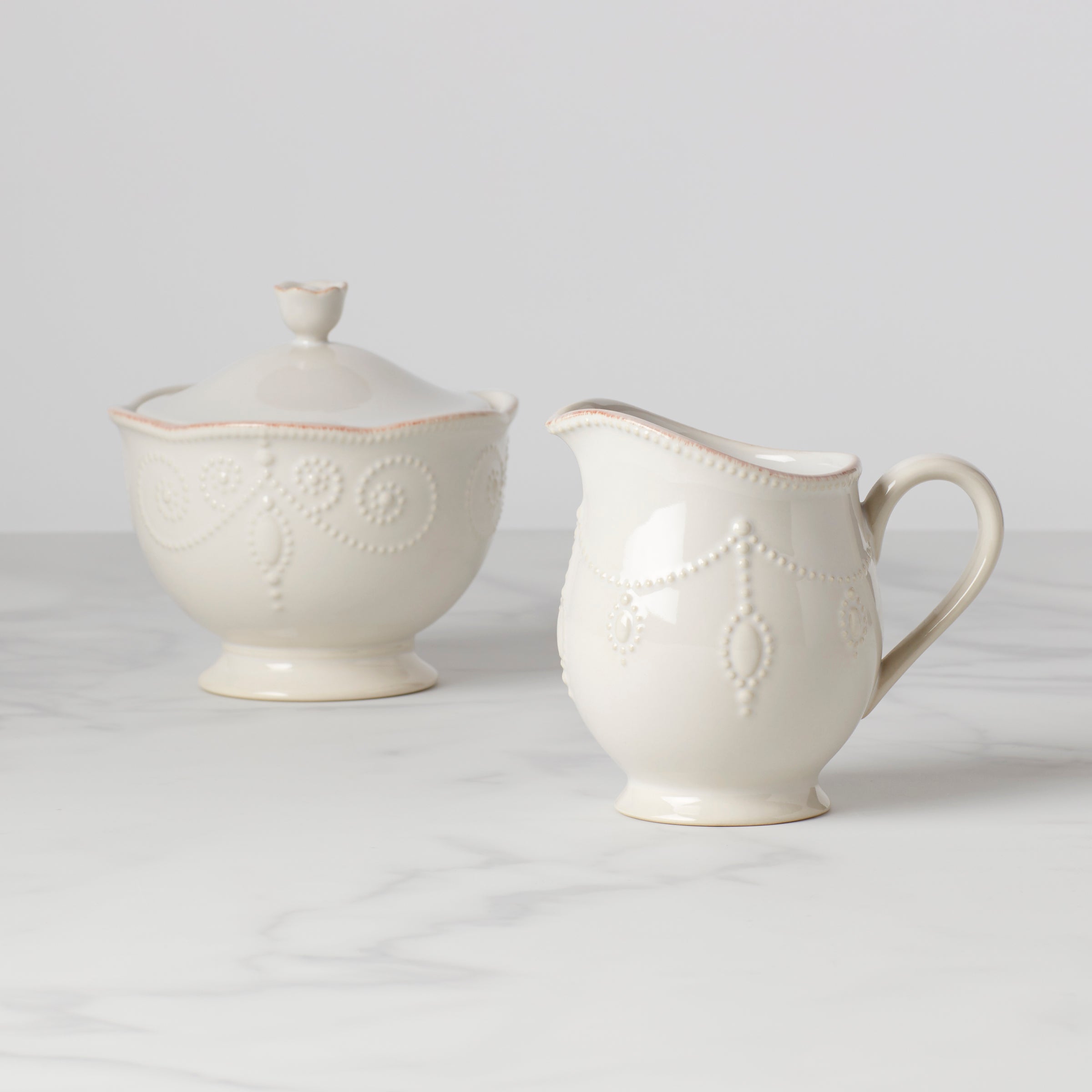 Lenox Heritage Lenox Heritage French Perle White Sugar & Creamer