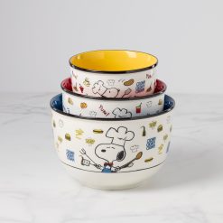 Alternative view of Lenox Heritage Lenox Heritage Chef Snoopy 3-Piece Bowl Set