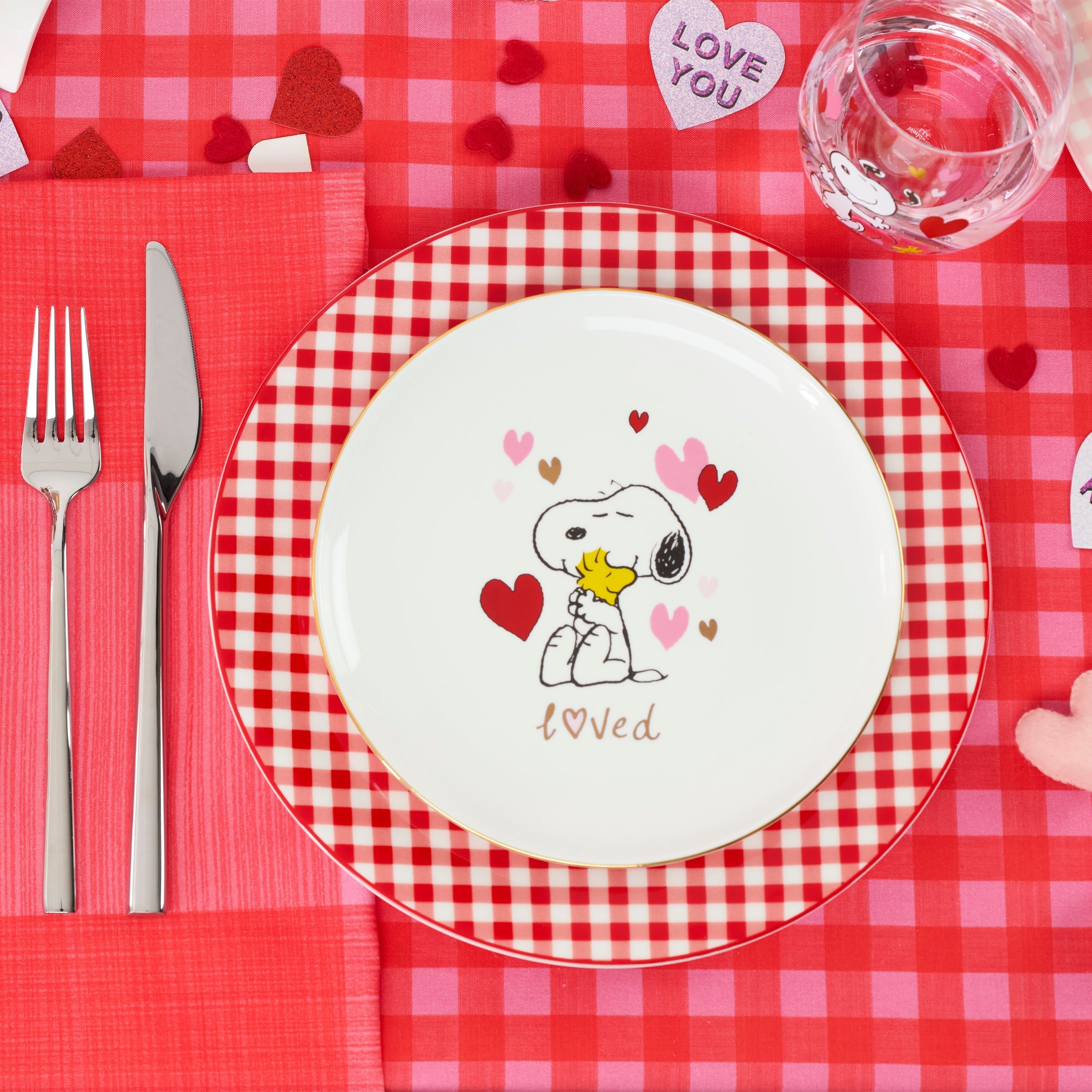 Lenox Heritage Lenox Heritage Snoopy Valentine's Day Accent Plates, Set of 4 - Image 6