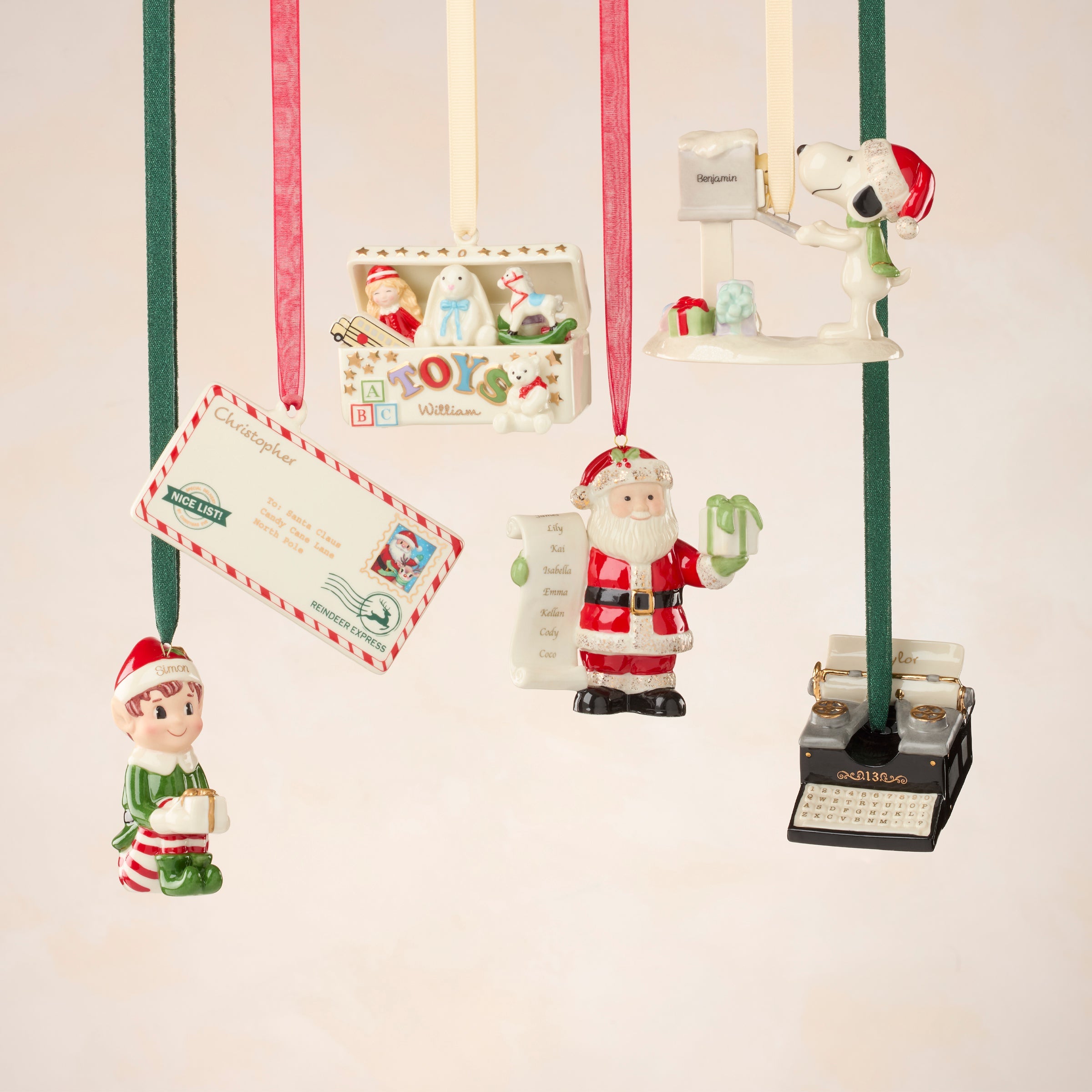 Lenox Heritage Lenox Heritage Personalized Letters to Santa Ornament - Image 4