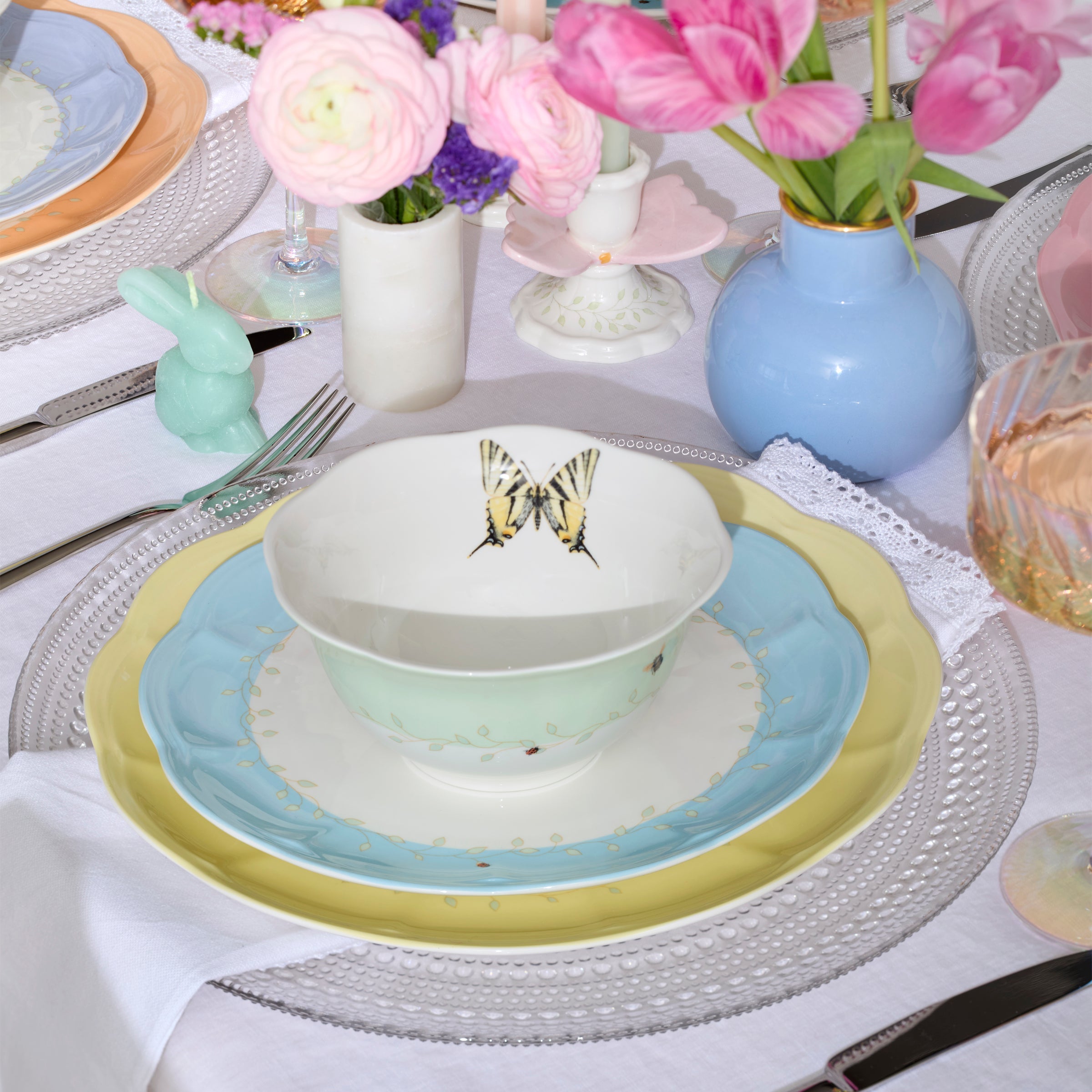 Lenox Heritage Lenox Heritage Butterfly Meadow Colors 4-Piece Dessert Bowl Set - Image 5