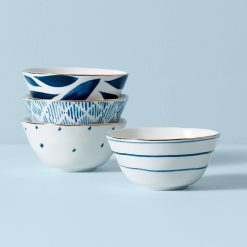 Lenox Heritage Lenox Heritage Blue Bay Dessert Bowls, Set of 4