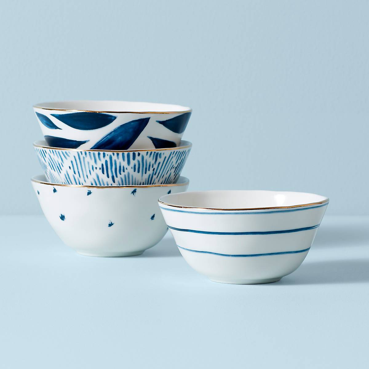 Lenox Heritage Lenox Heritage Blue Bay Dessert Bowls, Set of 4