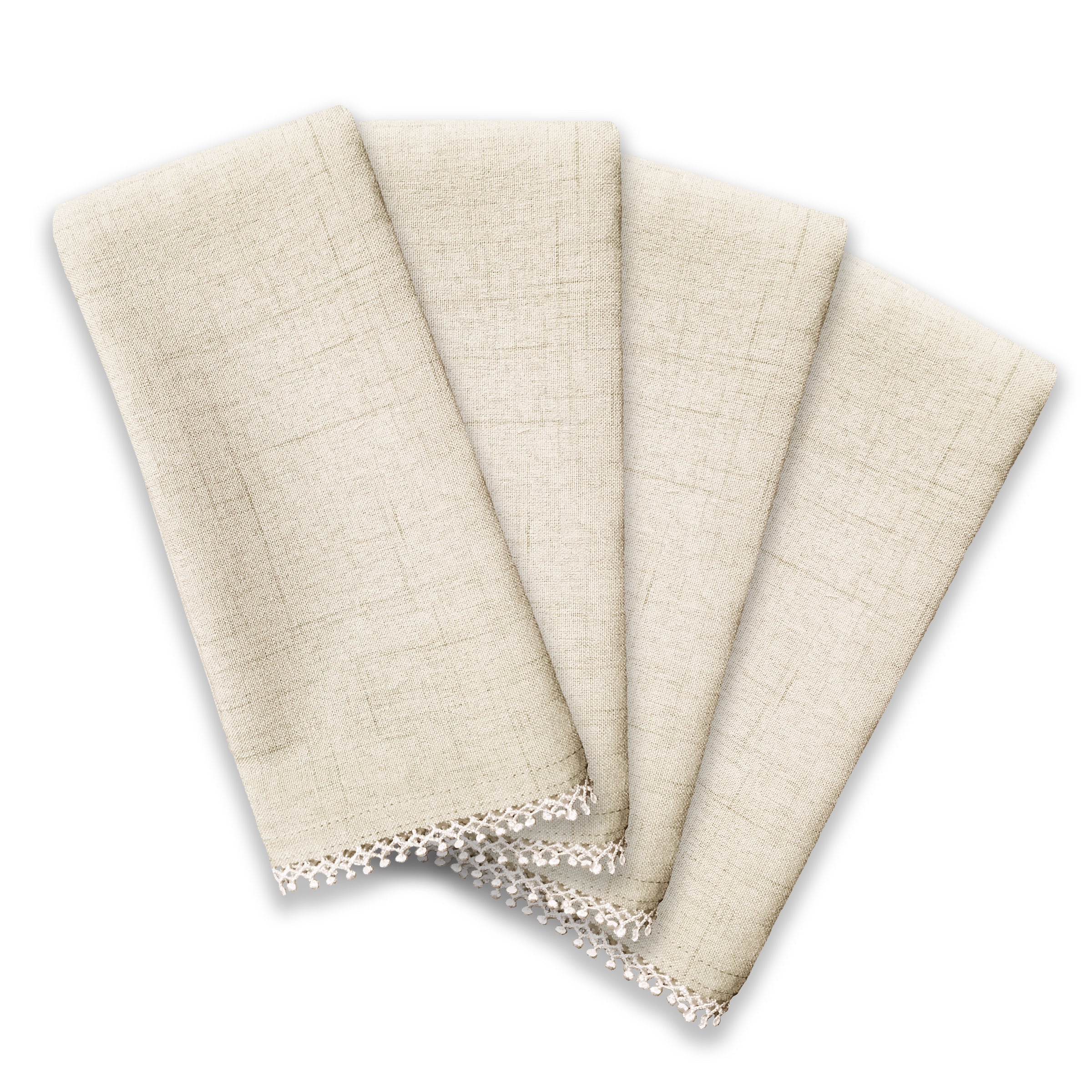 Lenox Heritage Lenox Heritage French Perle Natural 19x19 Napkins, Set of 4 - Image 2