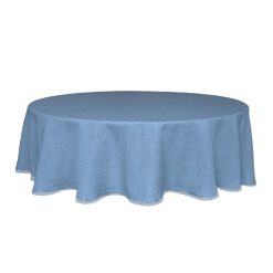 Lenox Heritage Lenox Heritage French Perle Solid Periwinkle 70x70 Round Tablecloth
