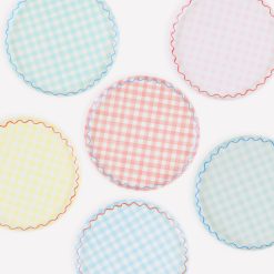 Lenox Heritage Lenox Heritage Gingham Reusable Small Plates, Set of 6