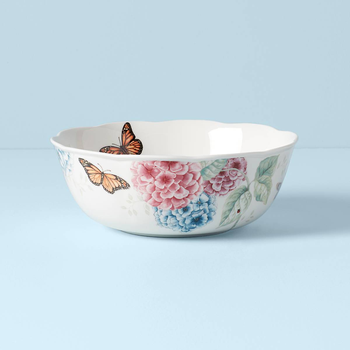 Lenox Heritage Lenox Heritage Butterfly Meadow Hydrangea Large Serving Bowl