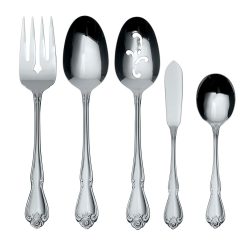 Lenox Heritage Lenox Heritage True Rose 5 Piece Everyday Flatware Serving Set