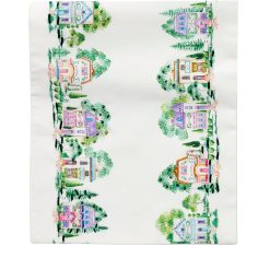 Alternative view of Lenox Heritage Lenox Heritage Lenox Spice Village Print Embroidered 14x70 Table Runner