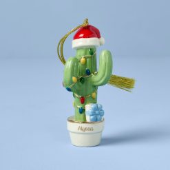 Lenox Heritage Lenox Heritage Personalized Christmas Cactus Ornament