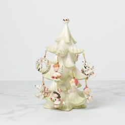 Lenox Heritage Lenox Heritage Snoopy & Friends Christmas 11-Piece Mini Ornament & Tree Set