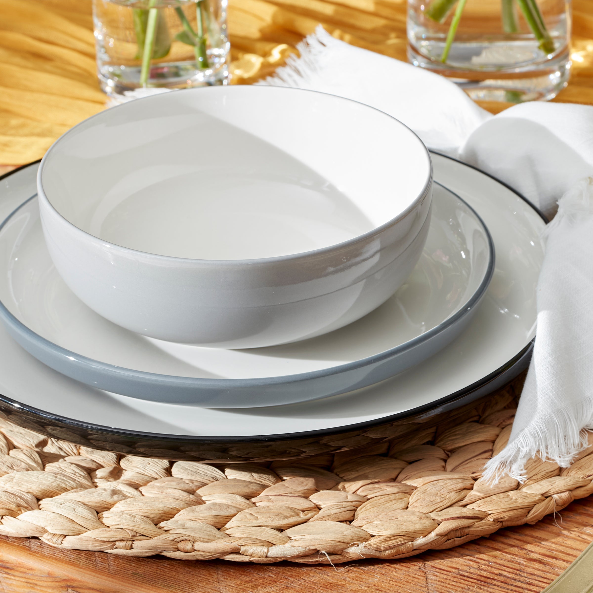 Lenox Heritage Lenox Heritage 24 Seven Colors Pumice 12-Piece Dinnerware Set - Image 4