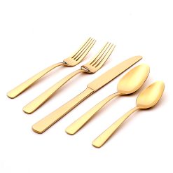 Lenox Heritage Lenox Heritage Aptitude Champagne Satin 20-Piece Flatware Set