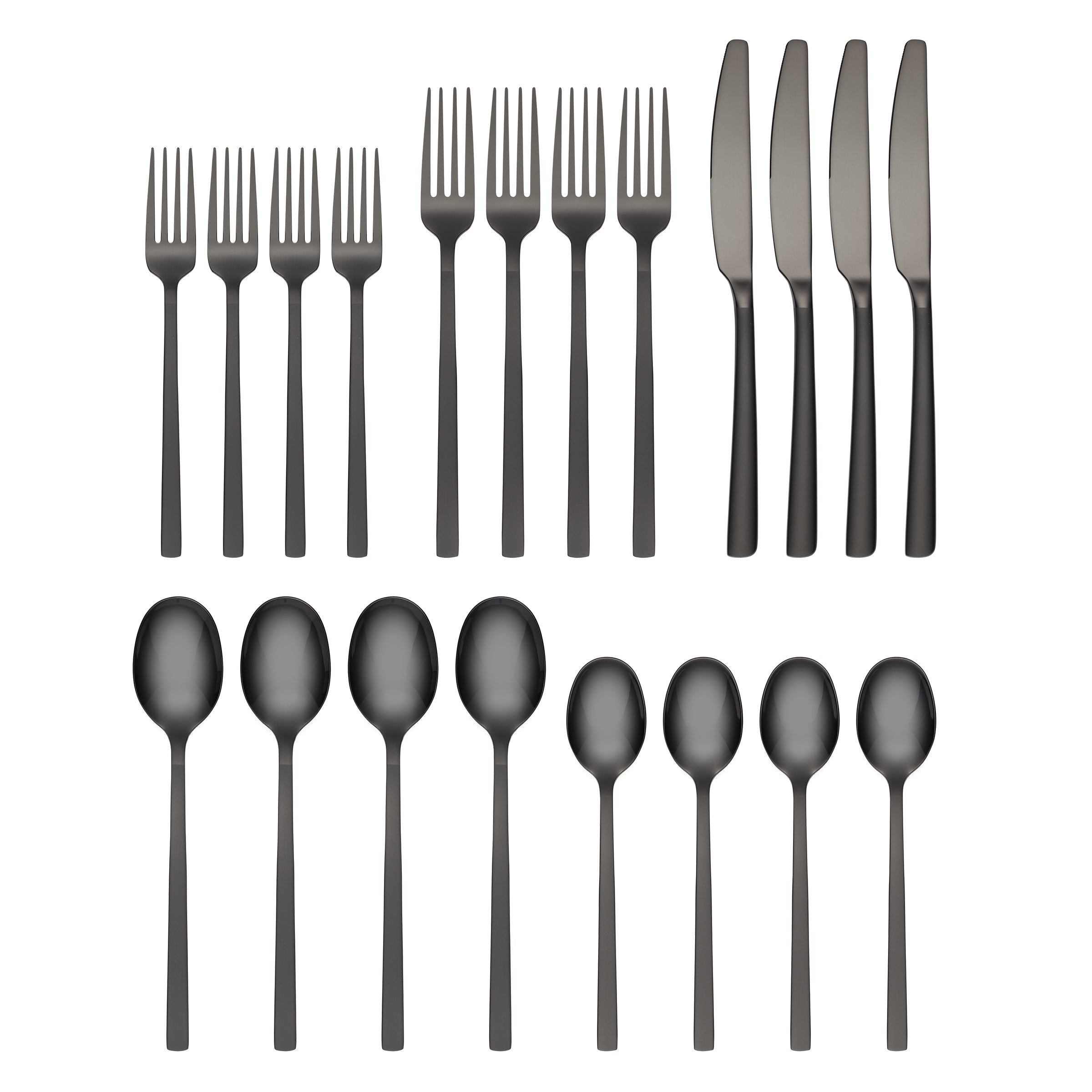 Lenox Heritage Lenox Heritage Beacon Black Sand Mirror 20-Piece Flatware Set - Image 2