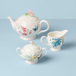 Alternative view of Lenox Heritage Lenox Heritage Butterfly Meadow Pink Ombre 5-Piece Tea Set